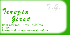 terezia girst business card